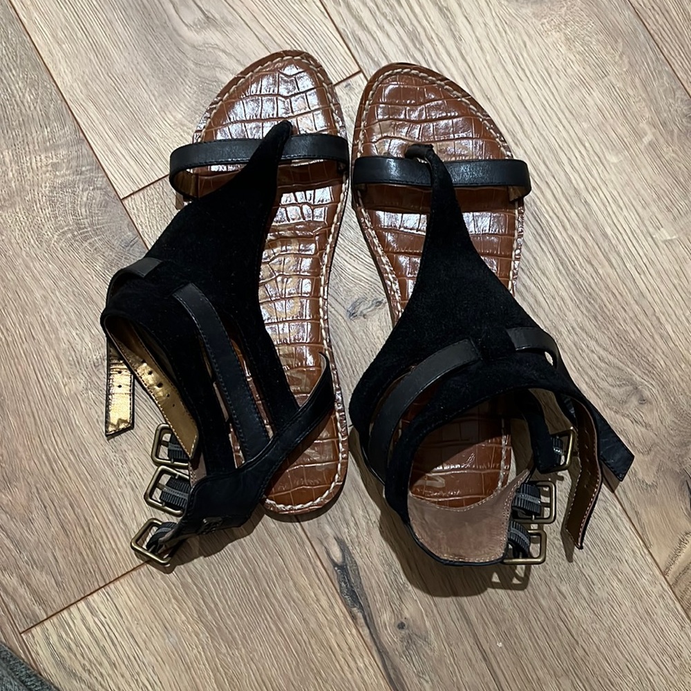 Sam Edelman black gladiator sandals